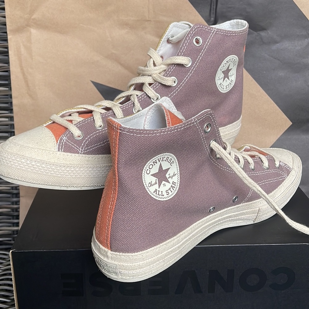 Converse Chuck Taylor 70 All Star Hi Prairie Sand/Noble Grey/Egret mens - Picture 9 of 16